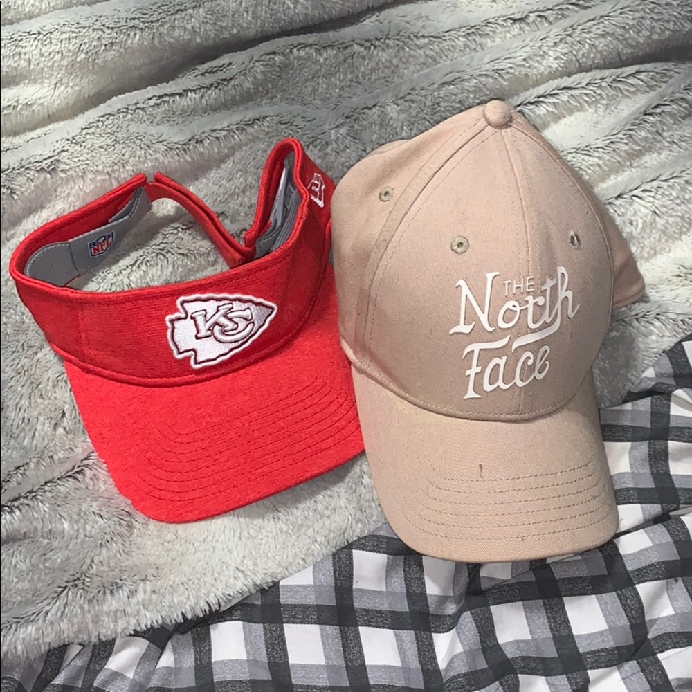 Kansas City CHEIFS and The North Face hats